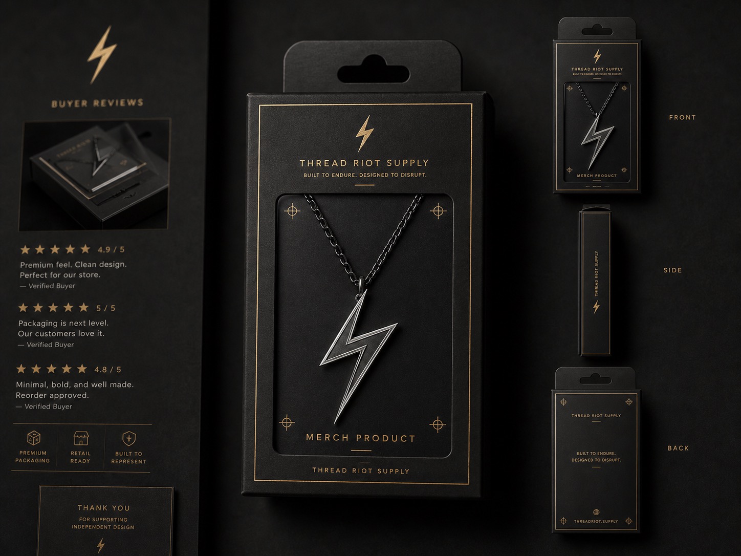 Moonshot Club die-cut retail packaging mockup