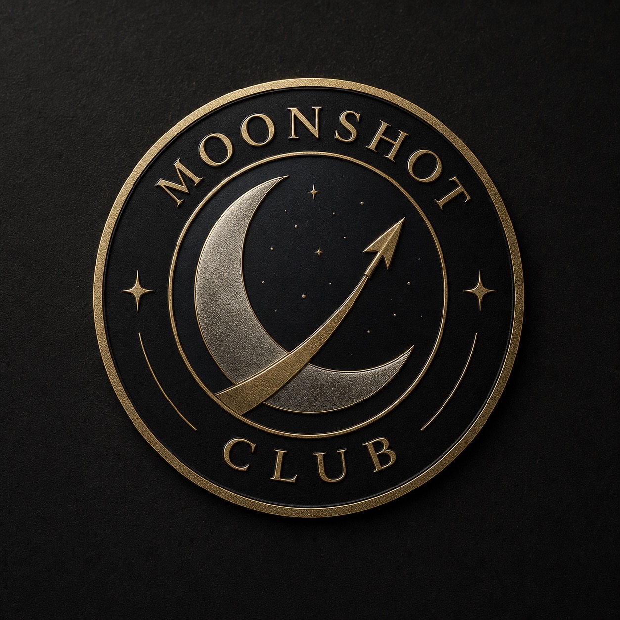 Raw Moonshot Club badge artwork