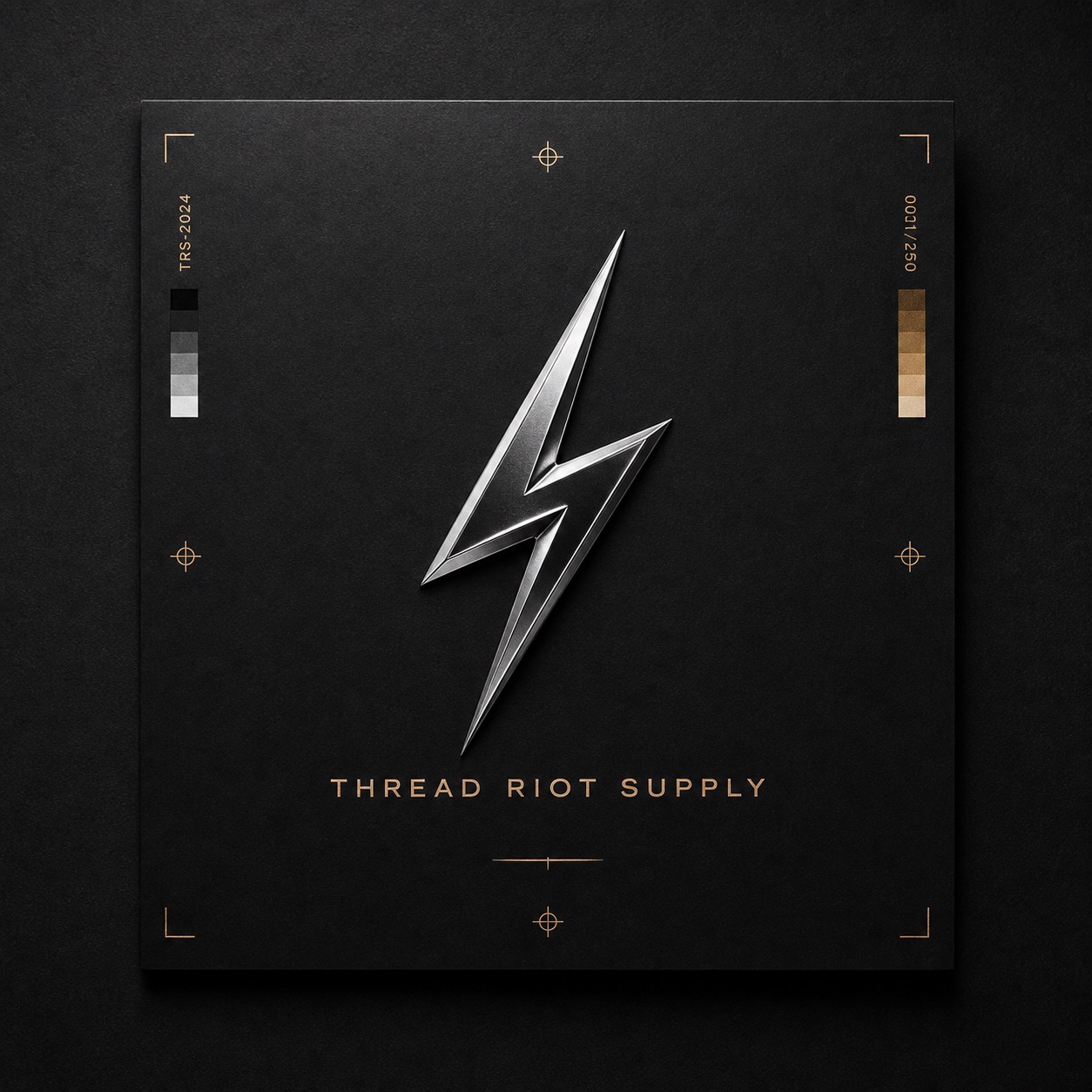 Raw Thread Riot Supply lightning logo artwork