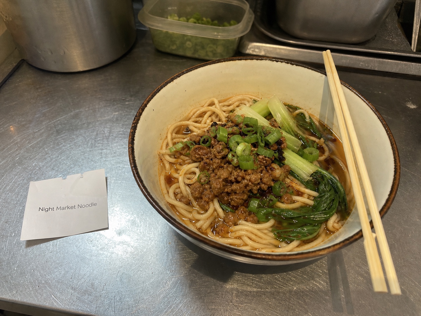 Source Night Market Noodle dish photo