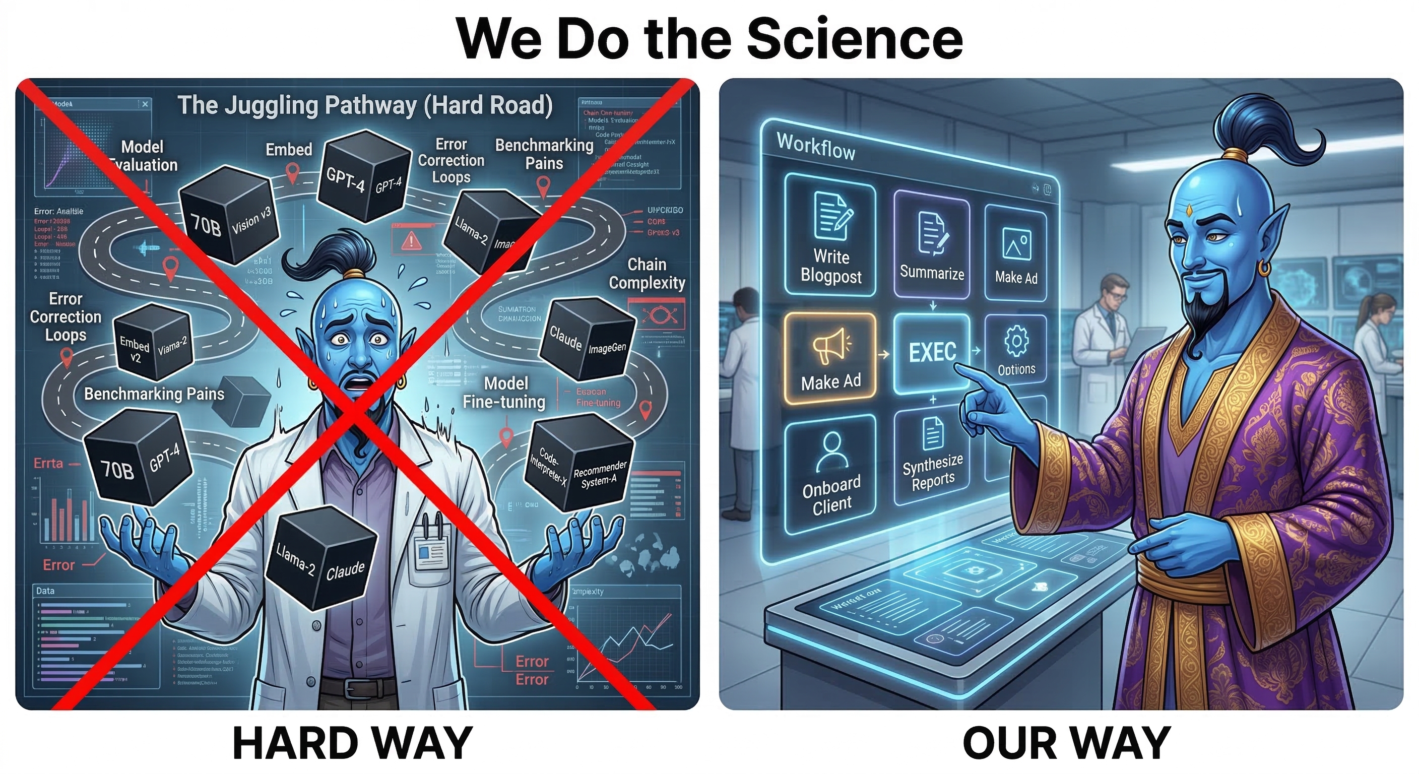 We do the science — the hard way vs our way